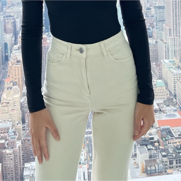 Aritzia Wilfred Free cream straight leg pants - Picture 2 of 8
